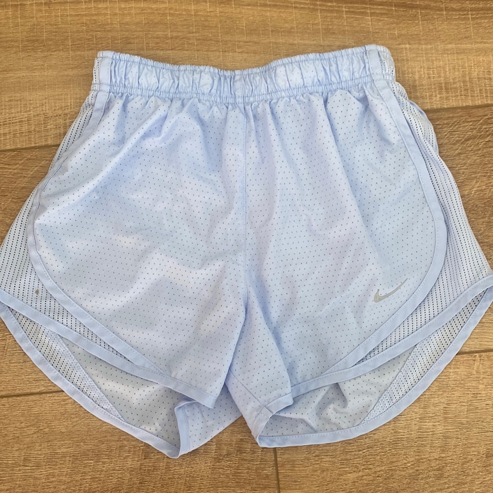 NIKE dri-fit shorts. Baby blue. Size XS. Good condition